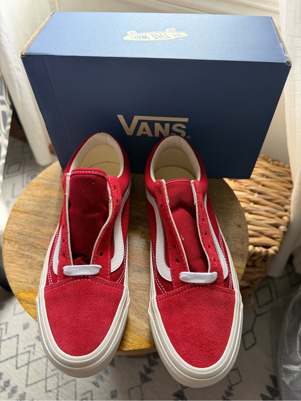 Vans LX Old Skool Suede Red/Red Sz 5.0 Men / 6.5 Women NWT